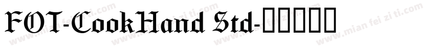 FOT-CookHand Std字体转换